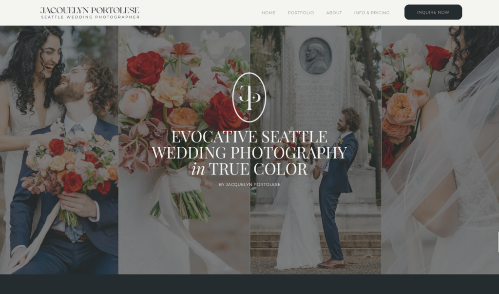 Best photography website - Jacquelyn Portolese