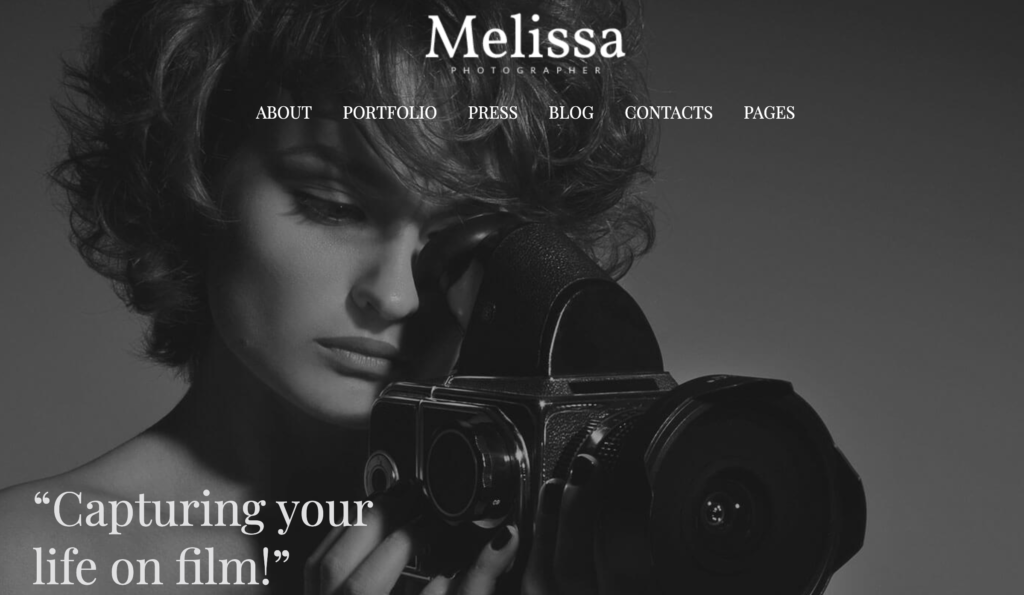 Photography WordPress theme - Memoreez.io