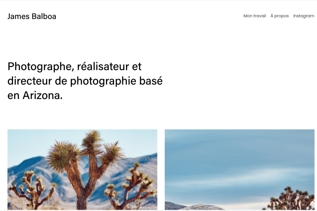 Squarespace best photography website template